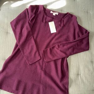 Michael Kors Burgandy/Maroon Knit Top